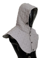 Dolce & Gabbana White Quilted Whole Head Wrap One Size Nylon Hat - Zeiniez