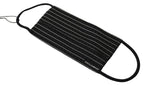 Dolce & Gabbana Black White Stripes Elastic Ear Strap One Size Face Mask - Zeiniez