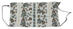 Dolce & Gabbana White Floral Cotton Pleated Elastic Ear Strap Face Mask - Zeiniez