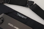 Dolce & Gabbana Black Polka Dot Wide Waist Men Belt Cummerband - Zeiniez