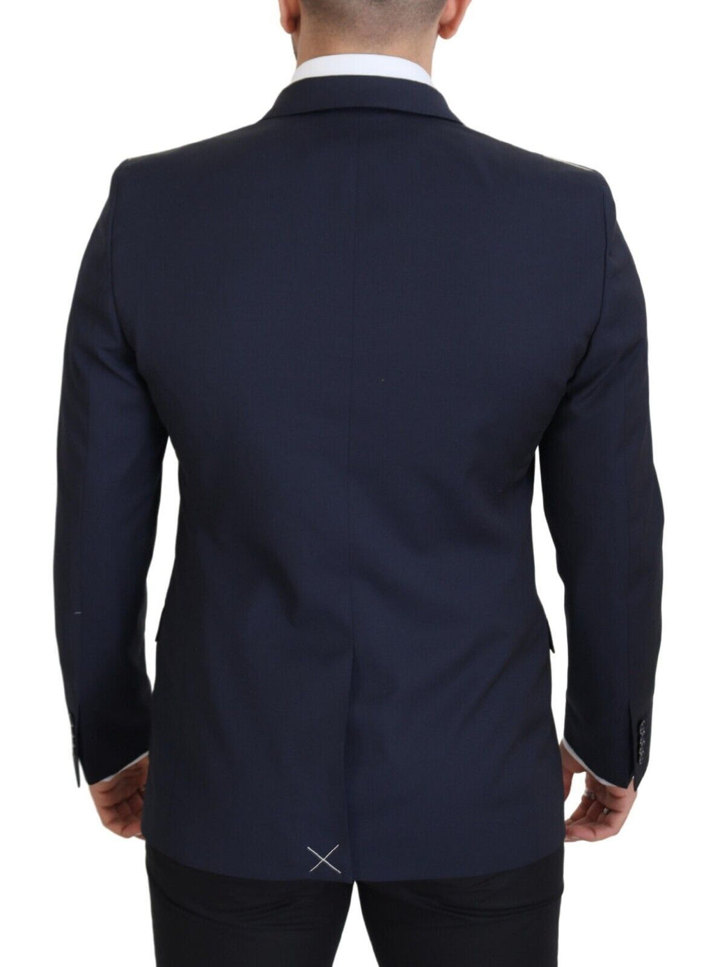 Dolce & Gabbana Dark Blue Wool Single Breasted MARTINI Blazer - Zeiniez