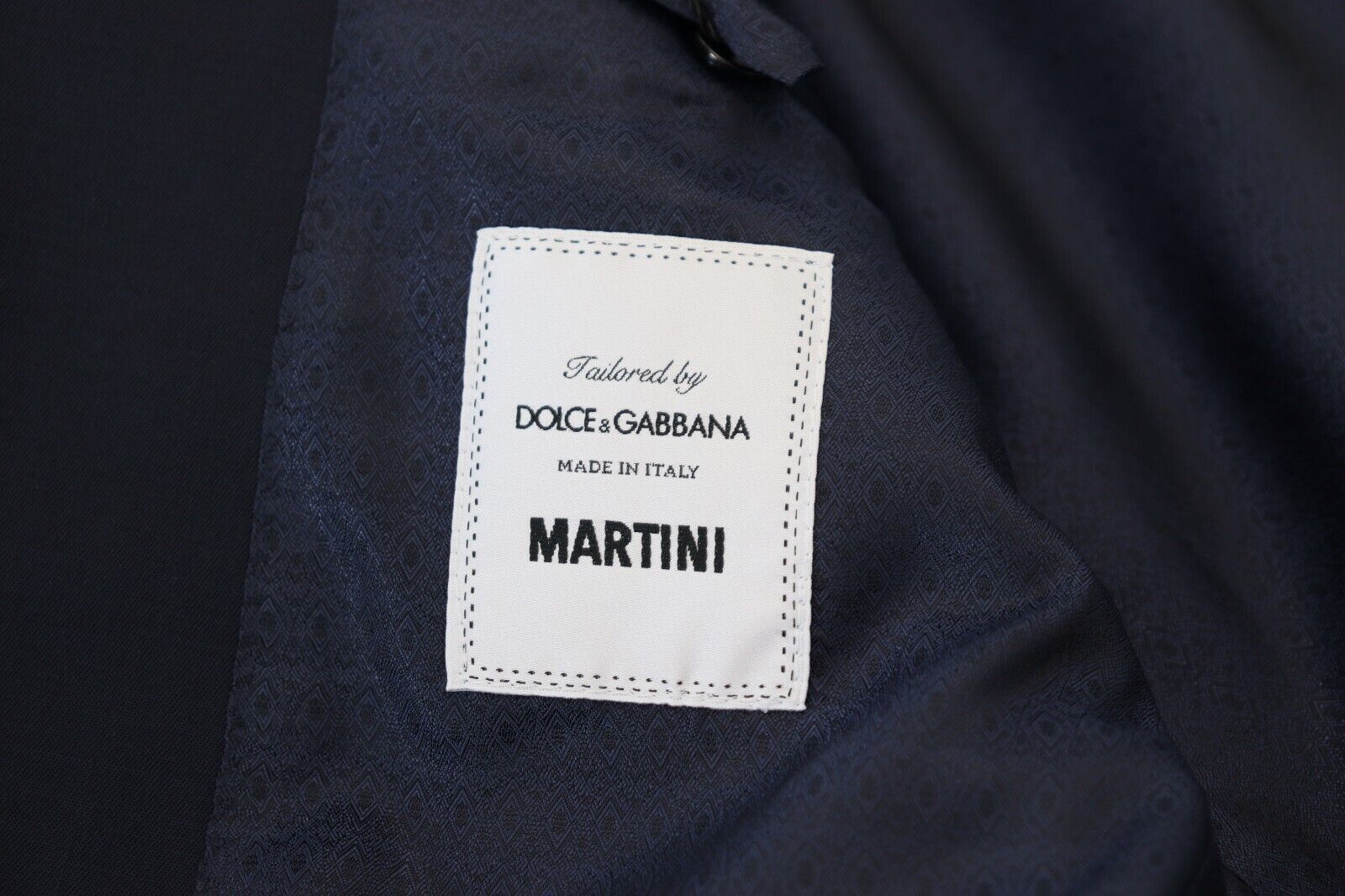 Dolce & Gabbana Dark Blue Wool Single Breasted MARTINI Blazer - Zeiniez