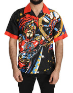 Dolce & Gabbana Multicolor Printed Short Sleeves Casual Shirt - Zeiniez