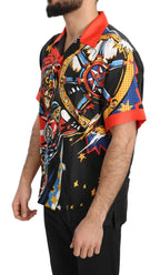 Dolce & Gabbana Multicolor Printed Short Sleeves Casual Shirt - Zeiniez
