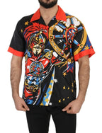 Dolce & Gabbana Multicolor Printed Short Sleeves Casual Shirt - Zeiniez