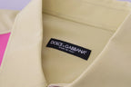 Dolce & Gabbana Multicolor Patchwork Silk Button Down Shirt - Zeiniez