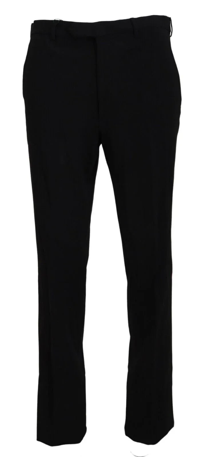 BENCIVENGA Black Straight Fit Men Formal Trousers Pants - Zeiniez