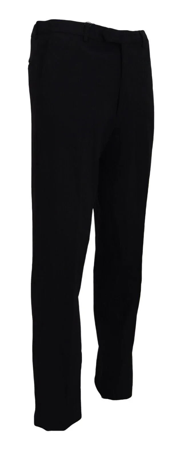 BENCIVENGA Black Straight Fit Men Formal Trousers Pants - Zeiniez