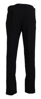BENCIVENGA Black Straight Fit Men Formal Trousers Pants - Zeiniez