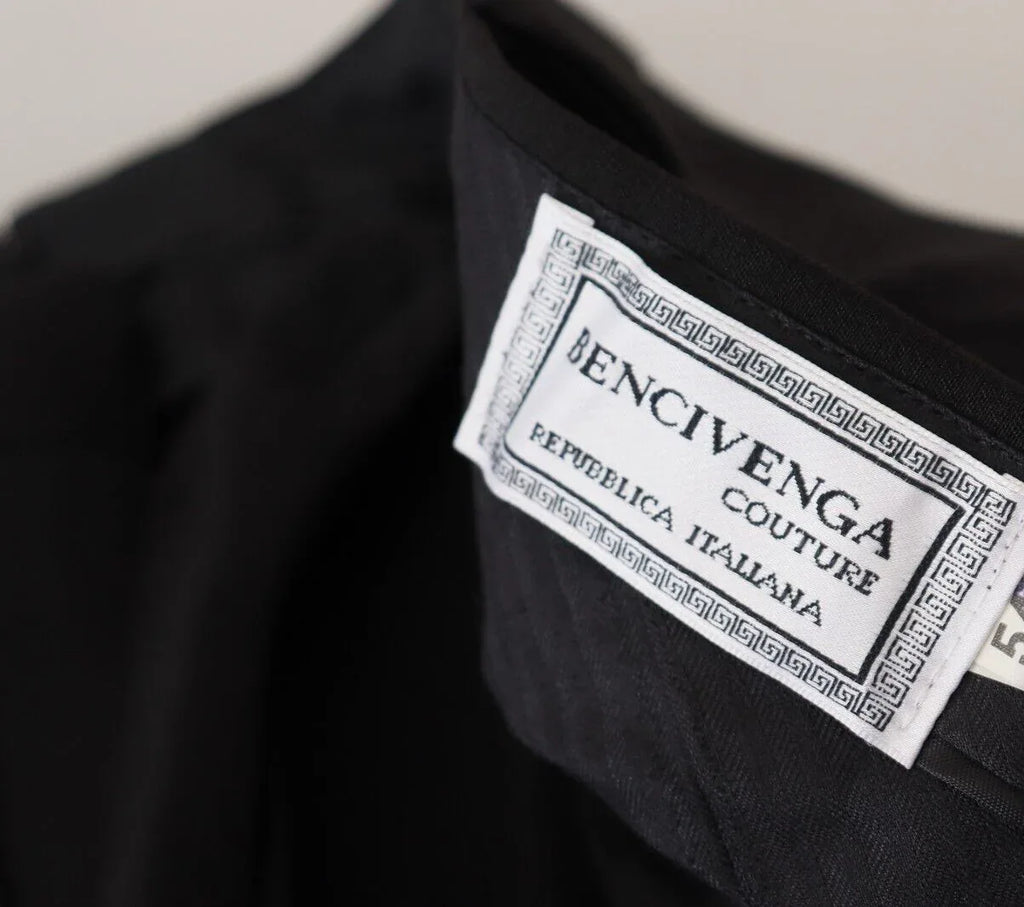 BENCIVENGA Black Straight Fit Men Formal Trousers Pants - Zeiniez