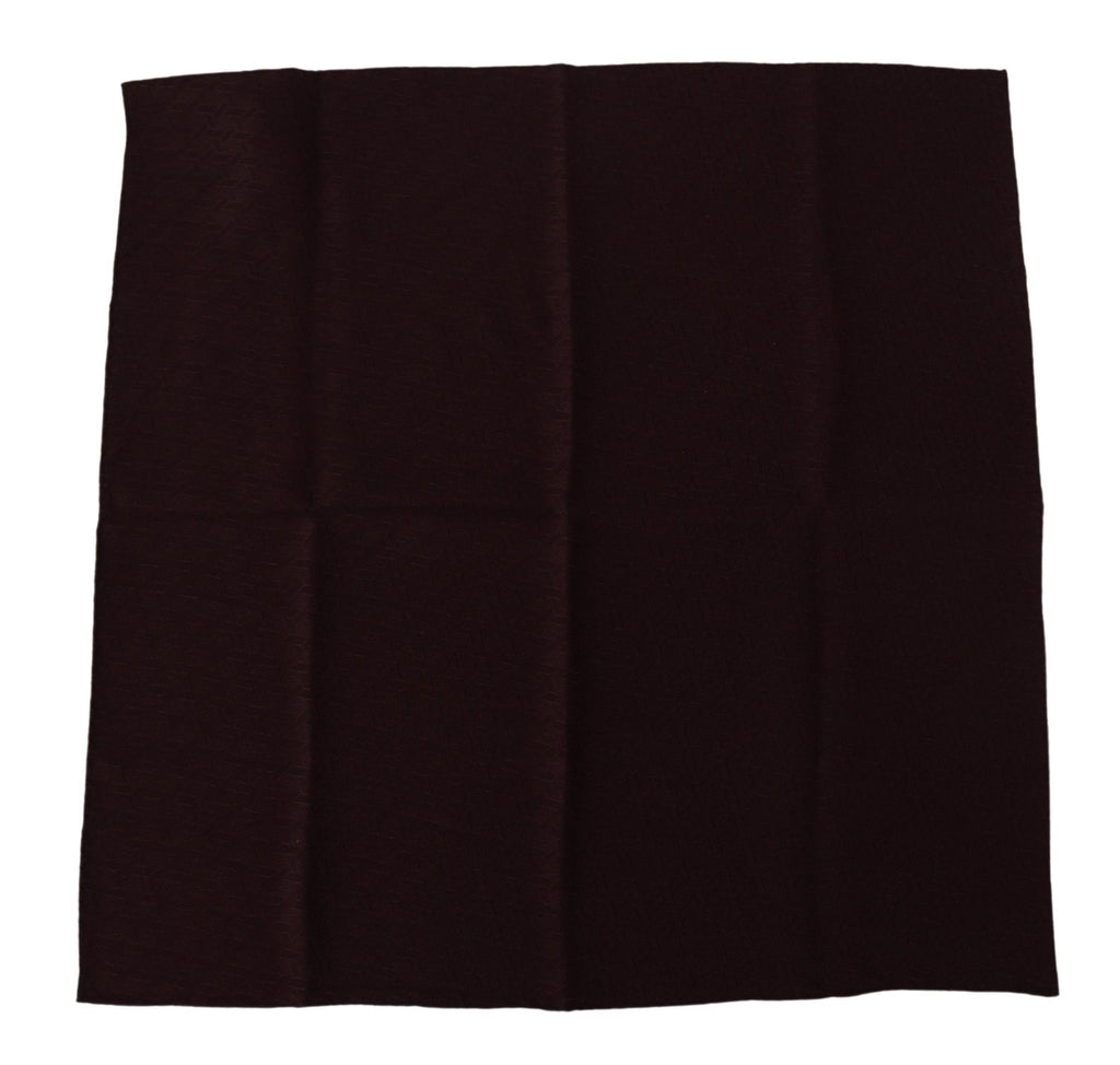 Dolce & Gabbana Brown Silk Blend Square Wrap Handkerchief Scarf - Zeiniez