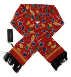 Dolce & Gabbana Multicolor DG Umbrellas Print Shawl Fringe Scarf - Zeiniez