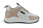 Versace Light Pink and White Calf Leather Sneakers - Zeiniez