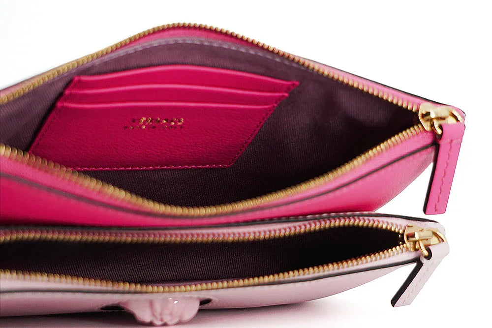 Versace Pink Calf Leather Pouch Bag - Zeiniez