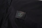 Dolce & Gabbana Black Nylon Logo Bomber Zipper Jacket - Zeiniez