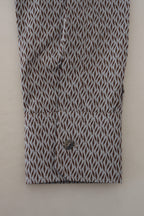 Dolce & Gabbana Gray Brown GOLD Slim Fit Dress Formal Shirt - Zeiniez