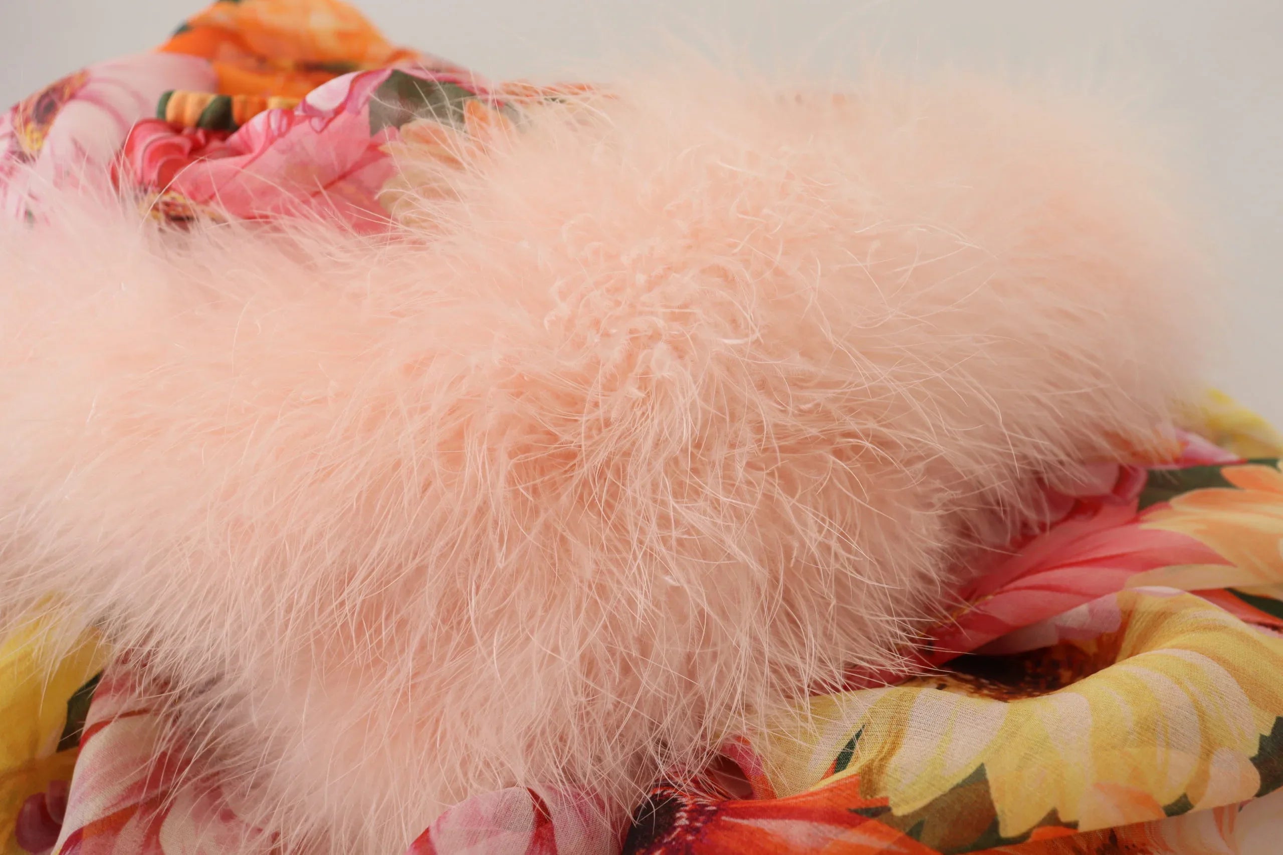 Dolce & Gabbana Multicolor Floral Fur Shearling Blouse Top - Zeiniez