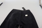 Dolce & Gabbana Black Cotton Tattered High Waist Denim Jeans - Zeiniez
