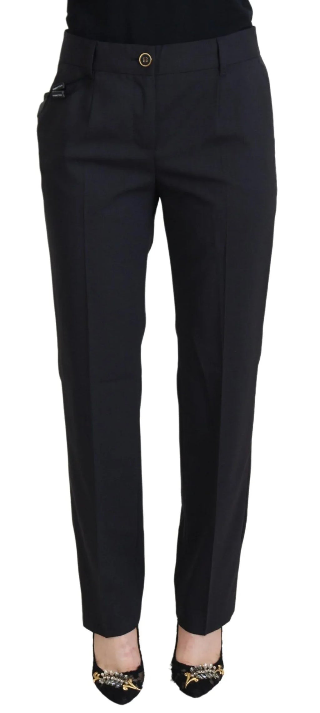 Dolce & Gabbana Grey Women Formal Tapered Pants - Zeiniez