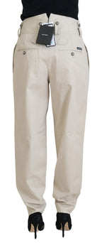 Dolce & Gabbana Beige Cotton Women Cargo Pants - Zeiniez