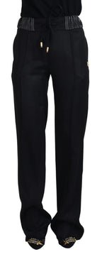 Dolce & Gabbana Black Straight Fit Cotton Pants - Zeiniez