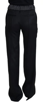 Dolce & Gabbana Black Straight Fit Cotton Pants - Zeiniez