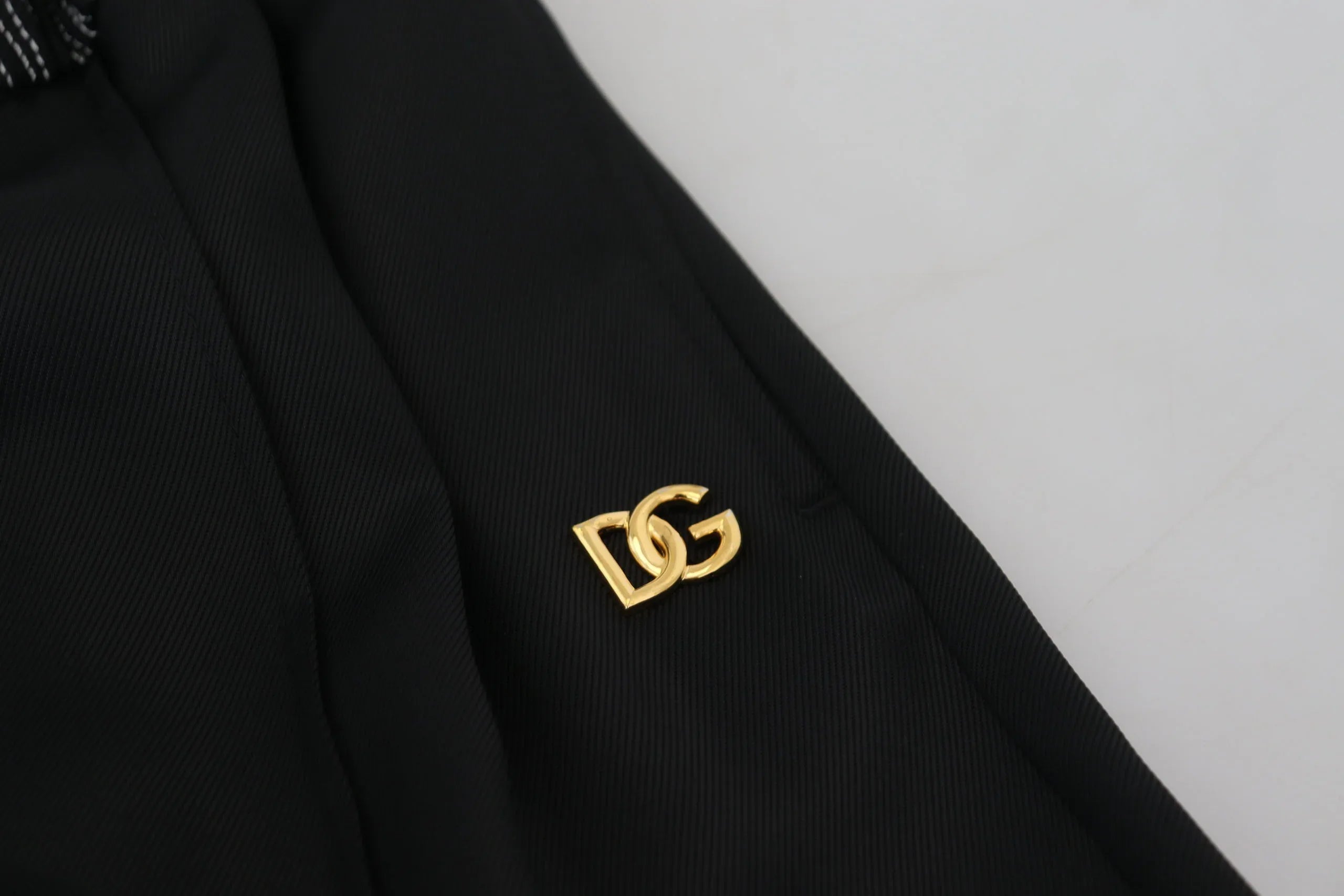 Dolce & Gabbana Black Straight Fit Cotton Pants - Zeiniez