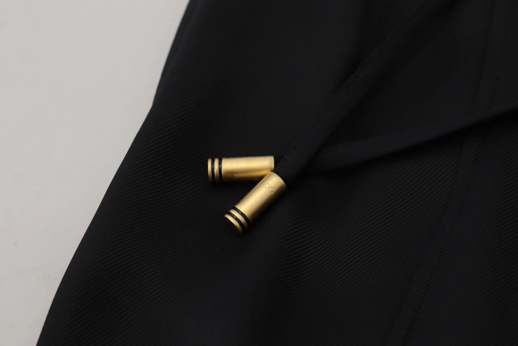 Dolce & Gabbana Black Straight Fit Cotton Pants - Zeiniez