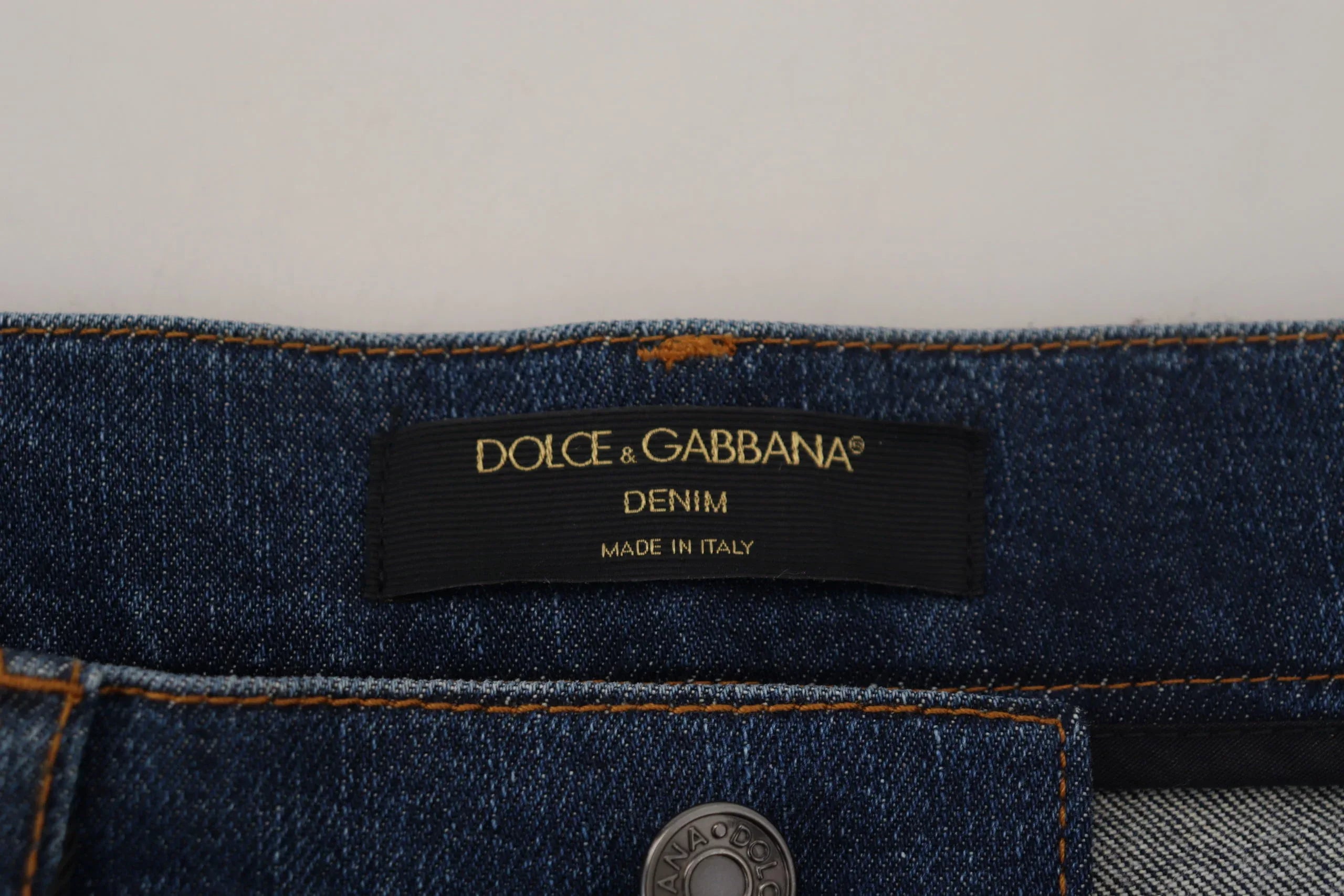 Dolce & Gabbana Black Floral Lace Front Skinny Denim Jeans - Zeiniez