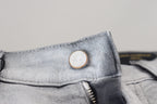 Dolce & Gabbana Gray Washed Skinny Men Denim Jeans - Zeiniez