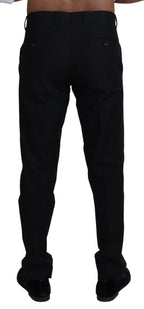 Dolce & Gabbana Black Chino Formal Cotton Pants - Zeiniez