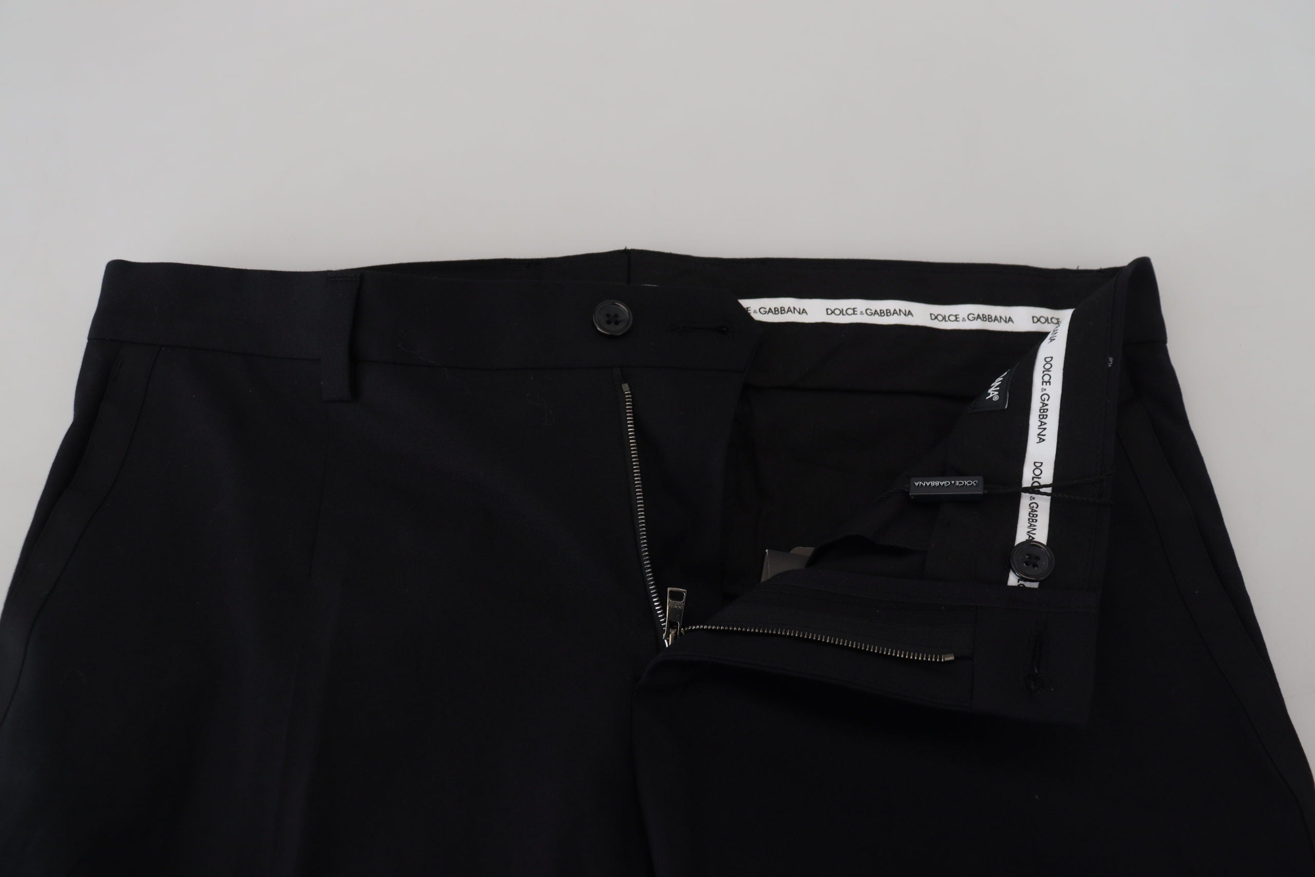 Dolce & Gabbana Black Chino Formal Cotton Pants - Zeiniez