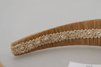 Dolce & Gabbana Beige Viscose Women Hair Headband Diadem - Zeiniez