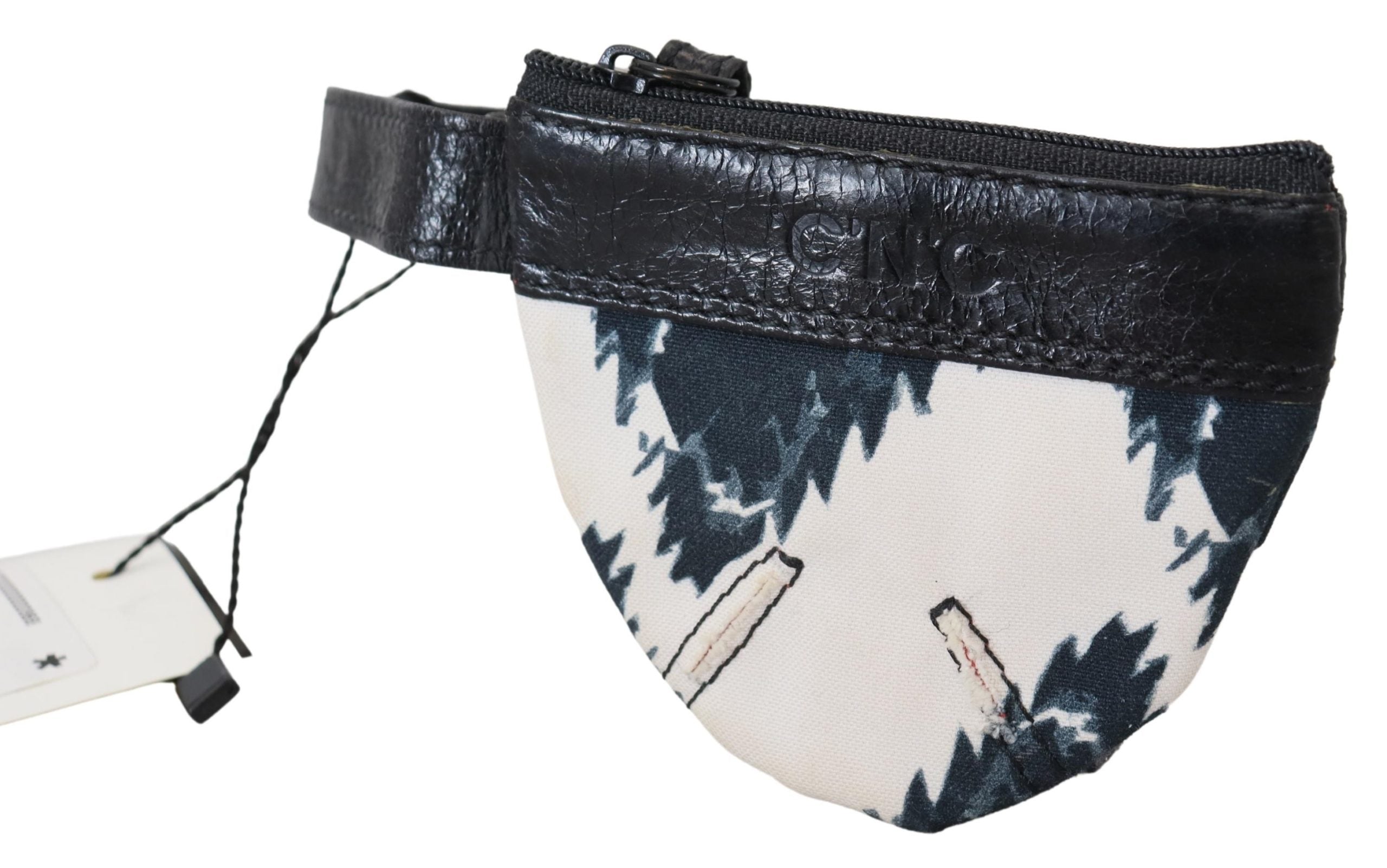 Costume National White Genuine Leather Coin Purse Strap Wallet - Zeiniez