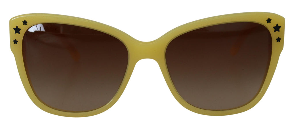 Dolce & Gabbana Yellow Acetate Frame Stars Embellishment DG4124 Sunglasses - Zeiniez