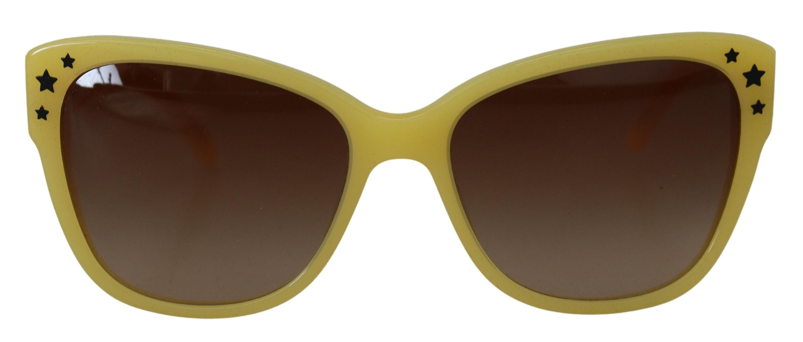 Dolce & Gabbana Yellow Acetate Frame Stars Embellishment DG4124 Sunglasses - Zeiniez