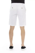 Baldinini Trend White Cotton Men Bermuda Short - Zeiniez