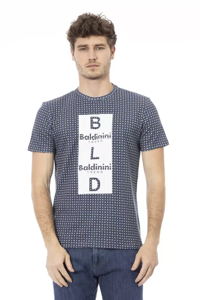 Baldinini Trend Gray Cotton T-Shirt - Zeiniez