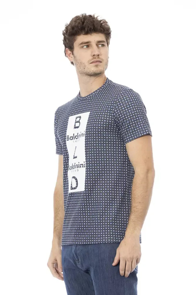 Baldinini Trend Gray Cotton T-Shirt - Zeiniez