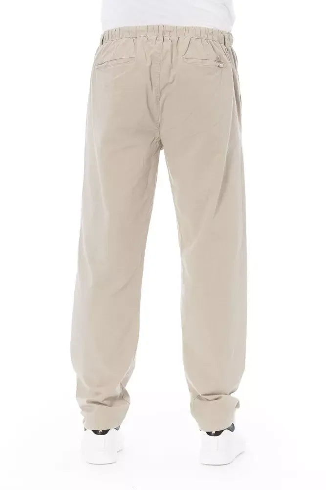 Baldinini Trend Beige Cotton Jeans & Pant - Zeiniez