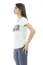 Trussardi Action Light Blue Cotton Women Top - Zeiniez