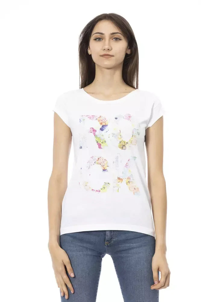 Trussardi Action White Cotton Women T-Shirt - Zeiniez