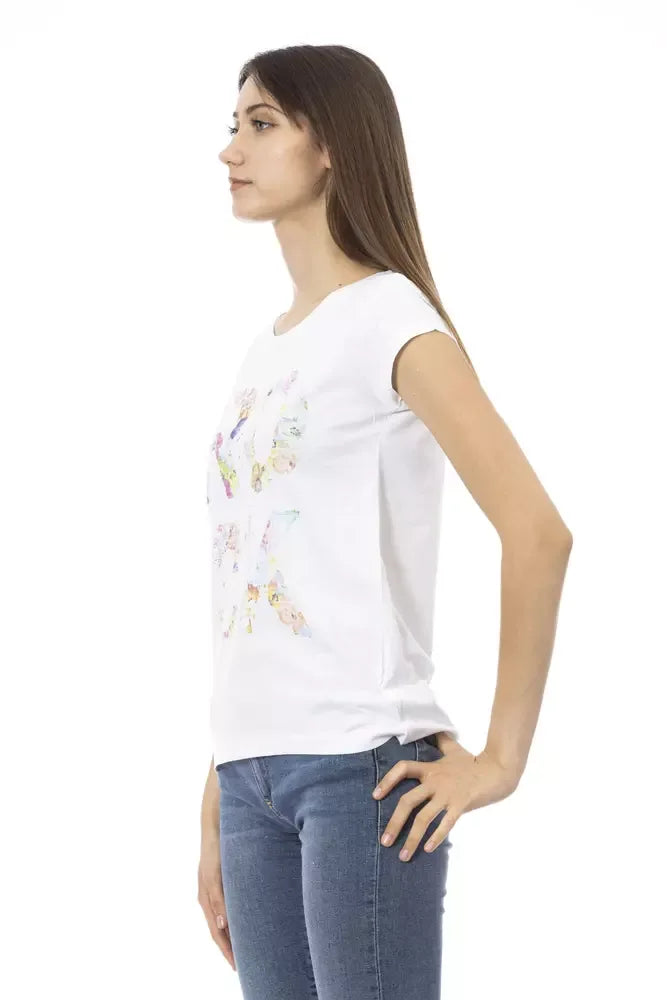 Trussardi Action White Cotton Women T-Shirt - Zeiniez