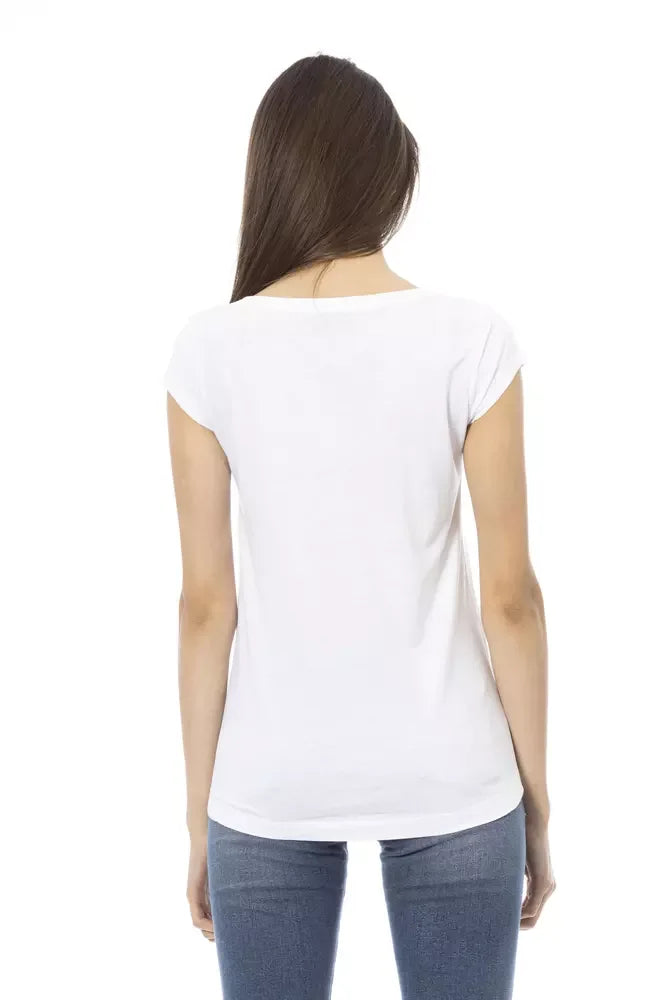 Trussardi Action White Cotton Women T-Shirt - Zeiniez