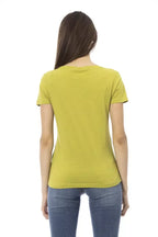 Trussardi Action Green Cotton Women T-Shirt - Zeiniez