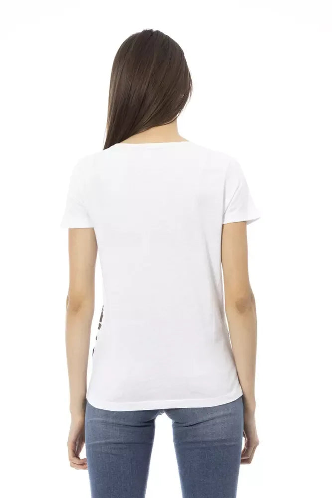 Trussardi Action White Cotton Women T-Shirt - Zeiniez