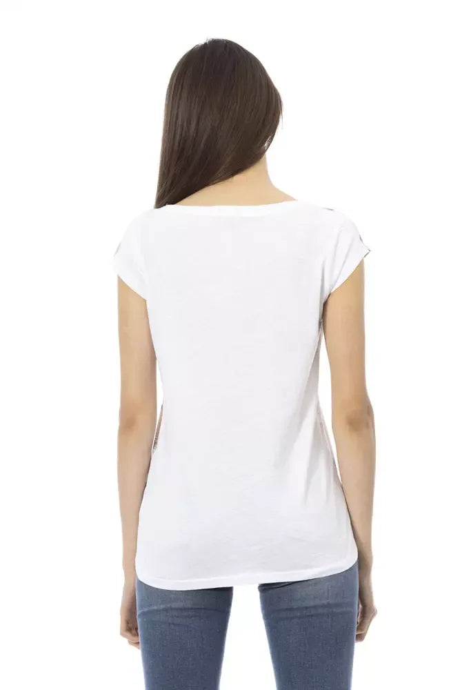 Trussardi Action White Cotton Women T-Shirt - Zeiniez