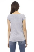 Trussardi Action Gray Cotton Women T-Shirt - Zeiniez