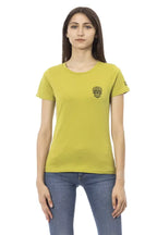 Trussardi Action Green Cotton Women T-Shirt - Zeiniez
