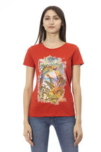 Trussardi Action Red Cotton Women T-Shirt - Zeiniez